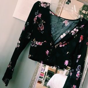 Cropped Floral Top